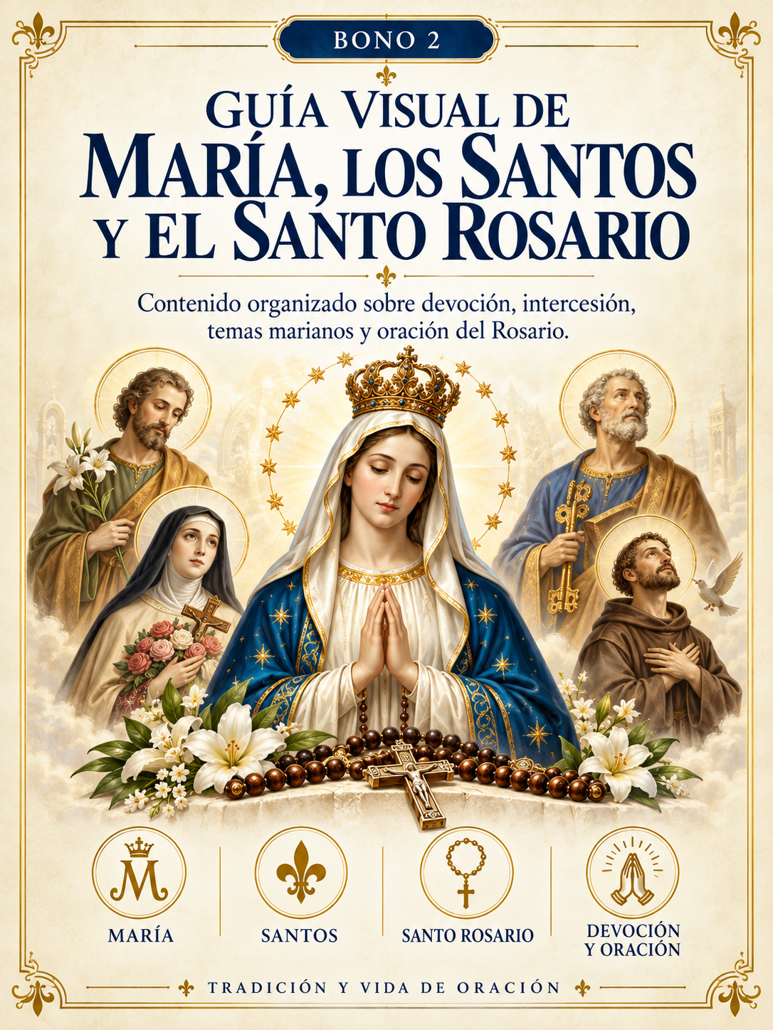 Guía Visual de María, los Santos y el Santo Rosario