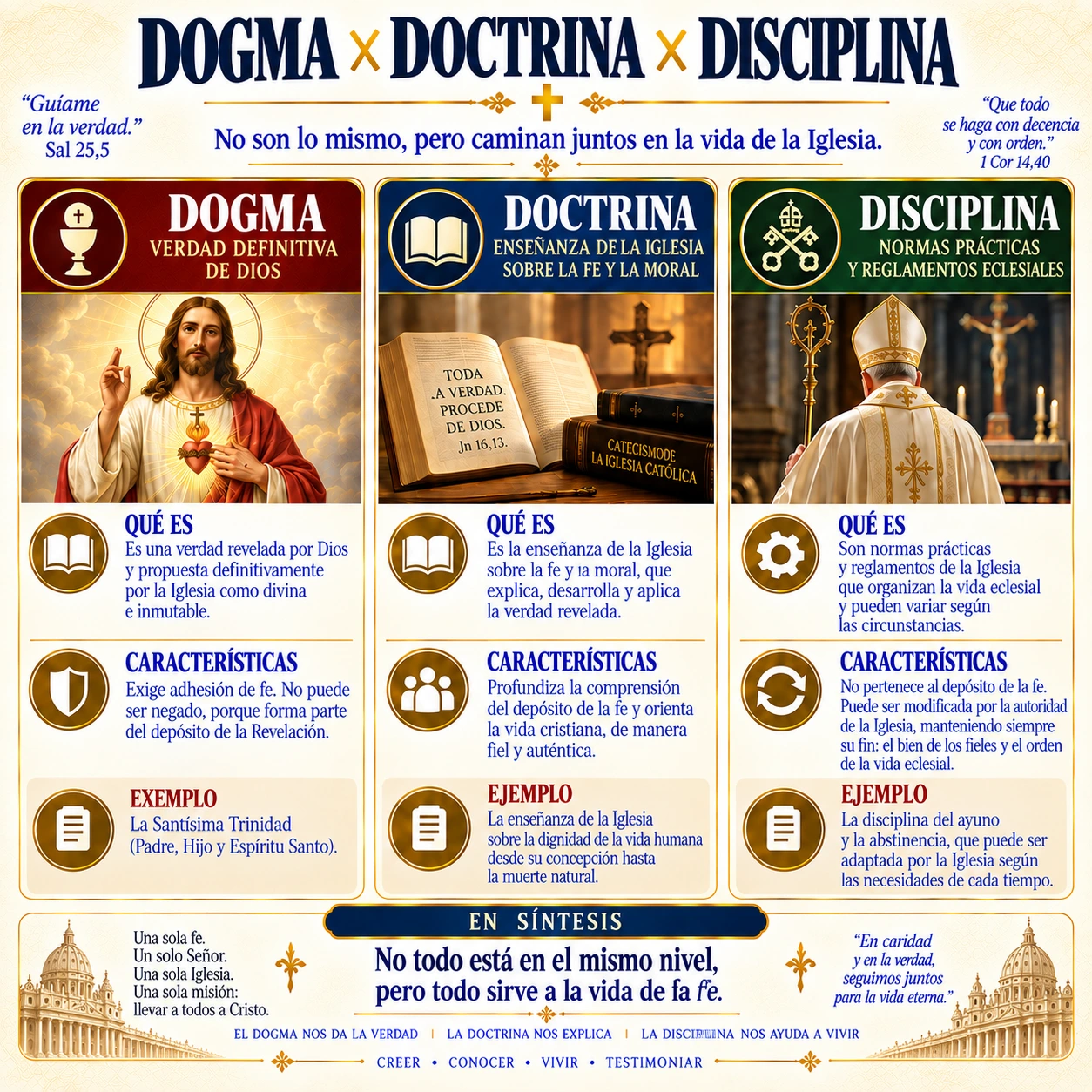Dogma × doctrina × disciplina